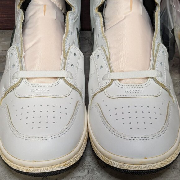 Nike Jordan Air Ship PE x A Ma Maniere Men's 11.5 White Black Shoes DX4976-100 - Picture 6 of 13